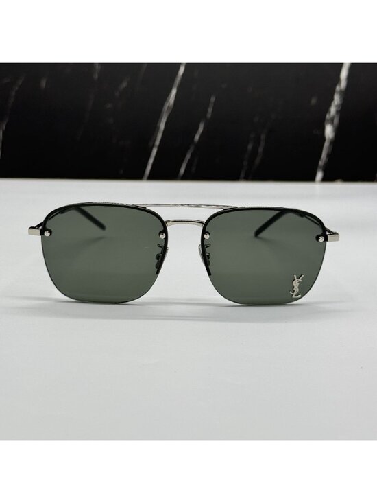 Saint Laurent SL309M 006 Unisex Pilot Frame Sunglasses main image 8